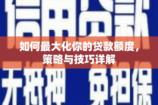 天元如何最大化你的贷款额度，策略与技巧详解