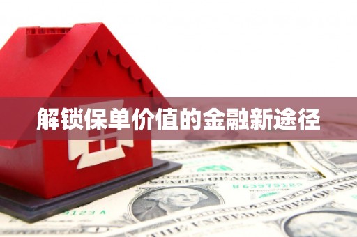 天元解锁保单价值的金融新途径