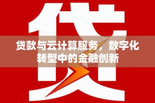 天元贷款与云计算服务，数字化转型中的金融创新