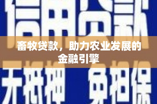 天元畜牧贷款，助力农业发展的金融引擎