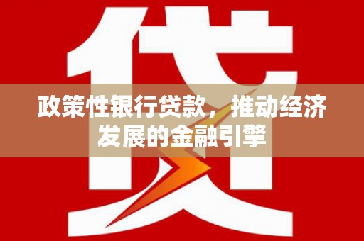 天元政策性银行贷款，推动经济发展的金融引擎