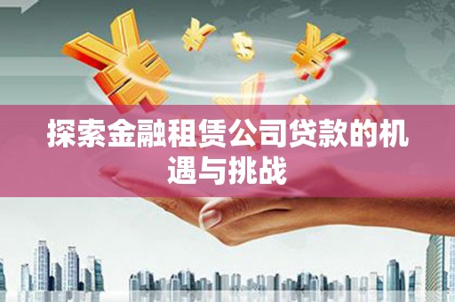 天元探索金融租赁公司贷款的机遇与挑战