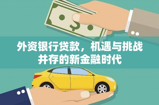 天元外资银行贷款，机遇与挑战并存的新金融时代