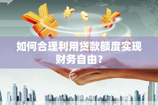 天元如何合理利用贷款额度实现财务自由？