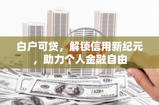 天元白户可贷，解锁信用新纪元，助力个人金融自由