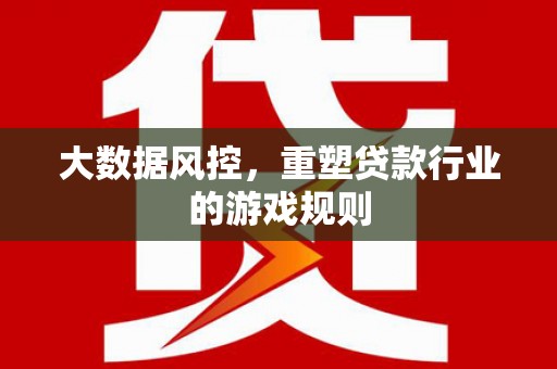 天元大数据风控，重塑贷款行业的游戏规则