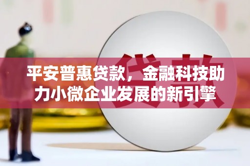 天元平安普惠贷款，金融科技助力小微企业发展的新引擎