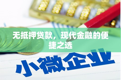 天元无抵押贷款，现代金融的便捷之选