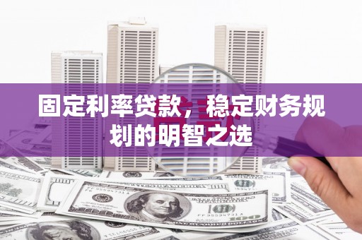 天元固定利率贷款，稳定财务规划的明智之选