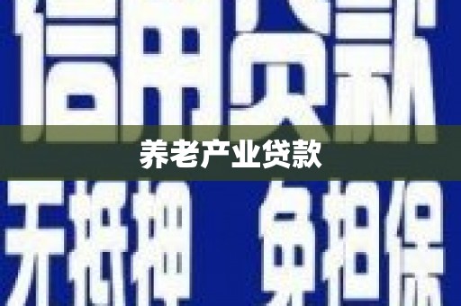 天元养老产业贷款