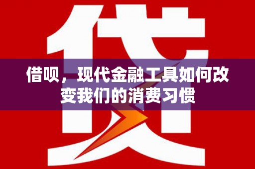 天元借呗，现代金融工具如何改变我们的消费习惯