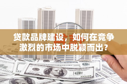 天元贷款品牌建设，如何在竞争激烈的市场中脱颖而出？