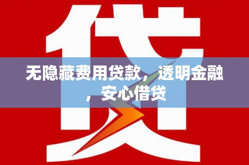 天元无隐藏费用贷款，透明金融，安心借贷