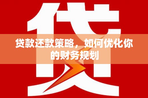 天元贷款还款策略，如何优化你的财务规划