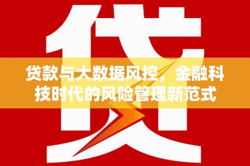 天元贷款与大数据风控，金融科技时代的风险管理新范式