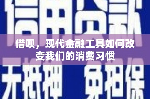 天元借呗，现代金融工具如何改变我们的消费习惯