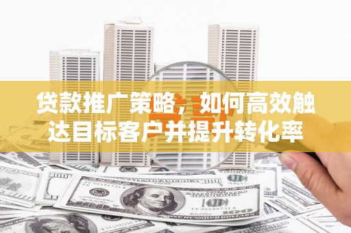 天元贷款推广策略，如何高效触达目标客户并提升转化率