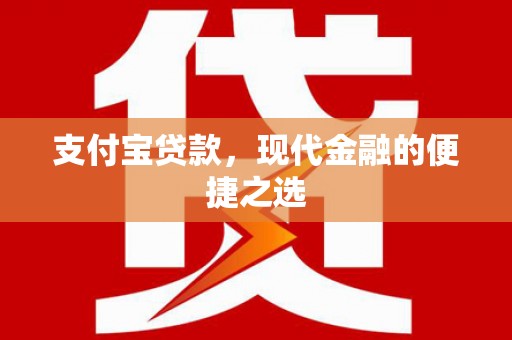 天元支付宝贷款，现代金融的便捷之选