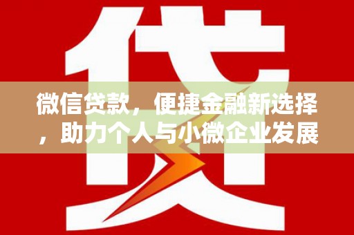 天元微信贷款，便捷金融新选择，助力个人与小微企业发展