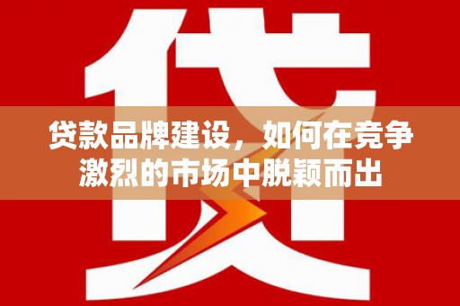 天元贷款品牌建设，如何在竞争激烈的市场中脱颖而出