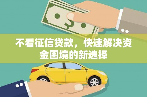 天元不看征信贷款，快速解决资金困境的新选择