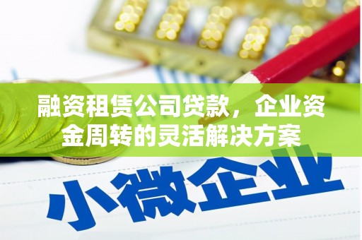 天元融资租赁公司贷款，企业资金周转的灵活解决方案