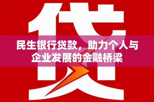 天元民生银行贷款，助力个人与企业发展的金融桥梁