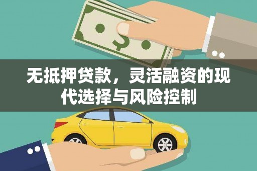 天元无抵押贷款，灵活融资的现代选择与风险控制
