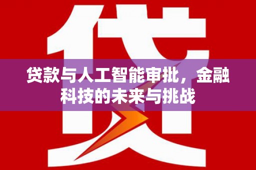 天元贷款与人工智能审批，金融科技的未来与挑战