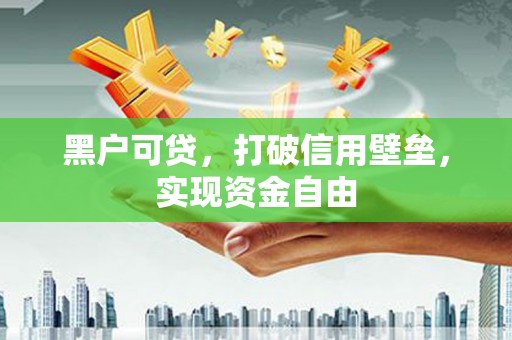 天元黑户可贷，打破信用壁垒，实现资金自由