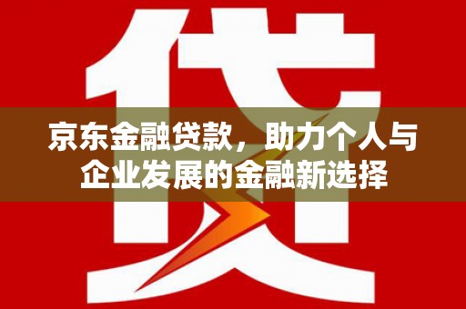 天元京东金融贷款，助力个人与企业发展的金融新选择