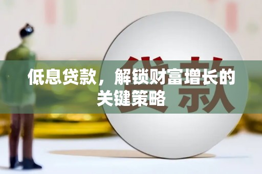 天元低息贷款，解锁财富增长的关键策略