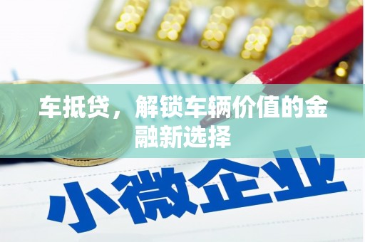 天元车抵贷，解锁车辆价值的金融新选择