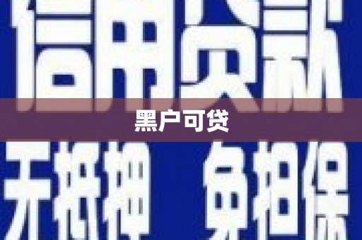 天元黑户可贷