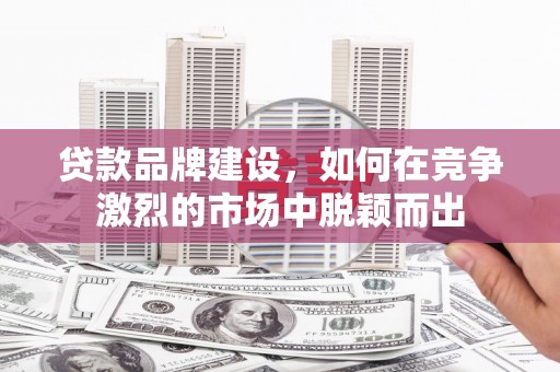 天元贷款品牌建设，如何在竞争激烈的市场中脱颖而出