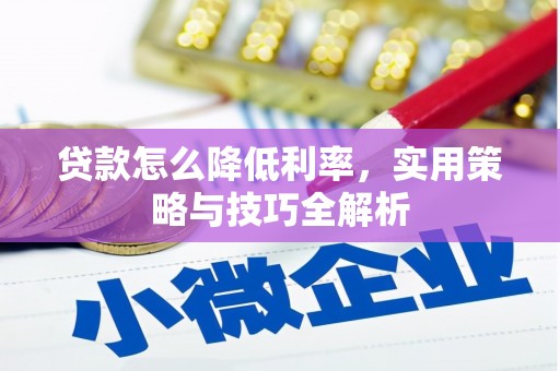 天元贷款怎么降低利率，实用策略与技巧全解析