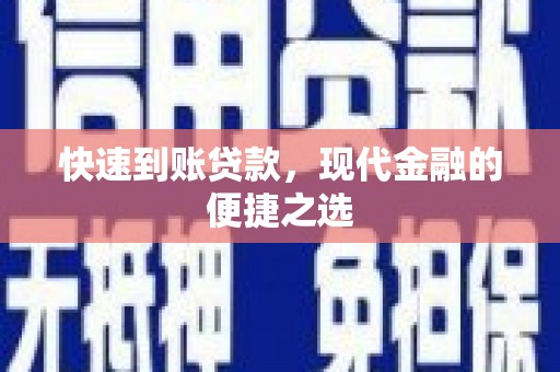 天元快速到账贷款，现代金融的便捷之选