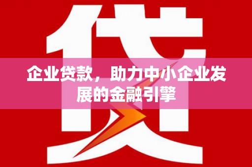 天元企业贷款，助力中小企业发展的金融引擎