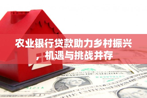天元农业银行贷款助力乡村振兴，机遇与挑战并存