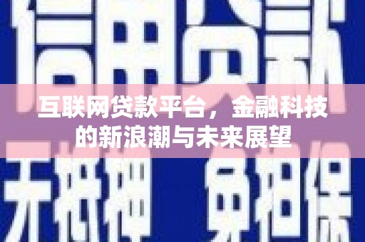 天元互联网贷款平台，金融科技的新浪潮与未来展望