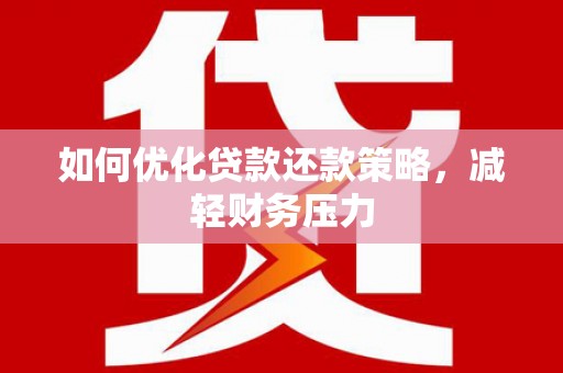 天元如何优化贷款还款策略，减轻财务压力