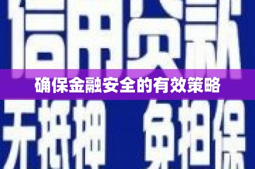 天元确保金融安全的有效策略