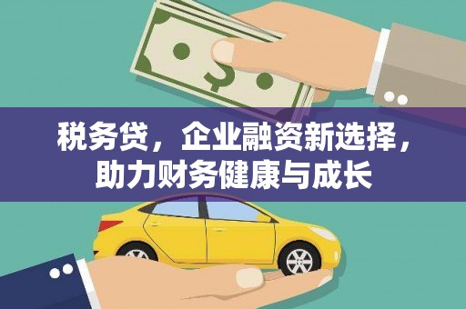 天元税务贷，企业融资新选择，助力财务健康与成长